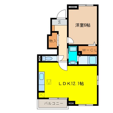 サニーホームⅡの物件間取画像